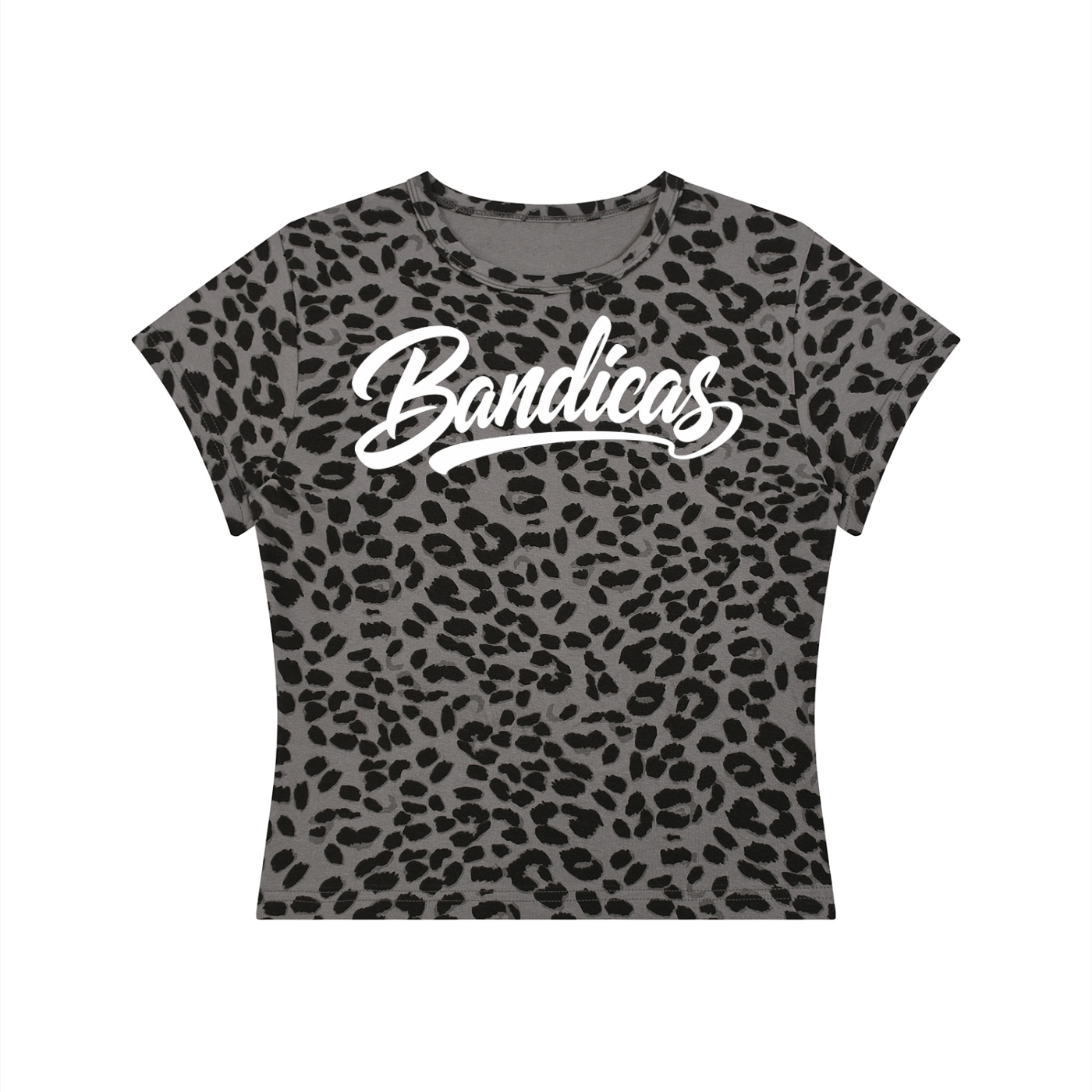 Women’s Leopard Print Crop T-Shirt
