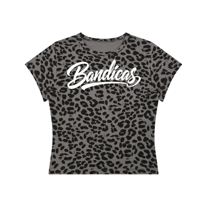 Women’s Leopard Print Crop T-Shirt
