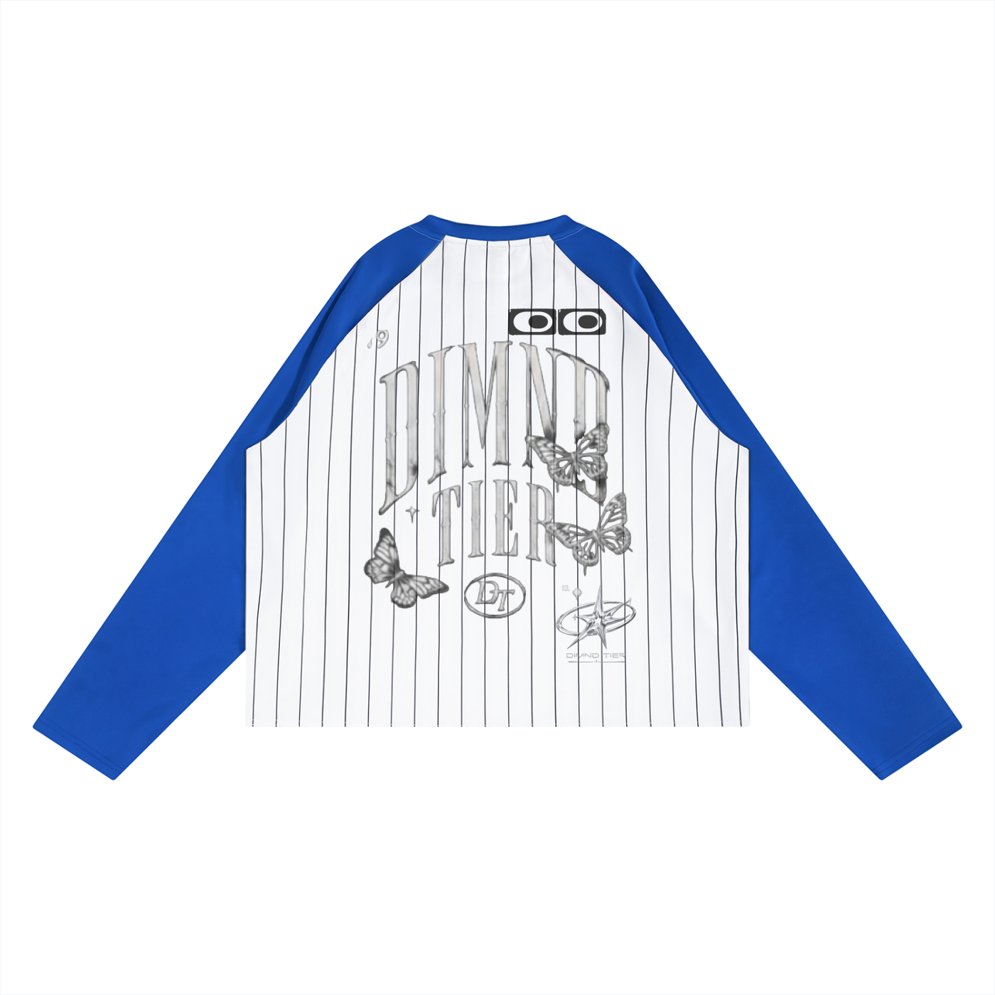 Unisex Striped Raglan Long Sleeve T-Shirt