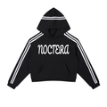 Contrast Side Stripe Cropped Hoodie