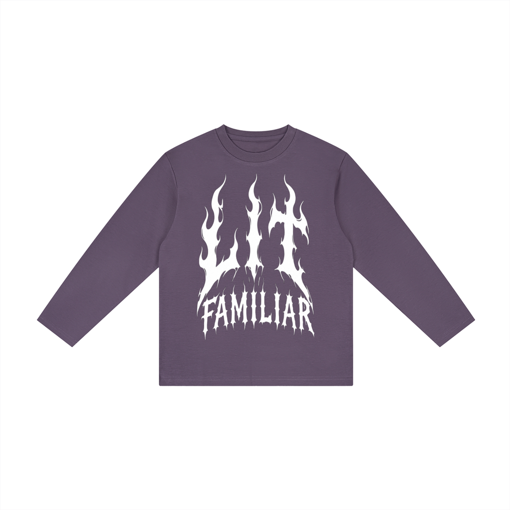 Kid's Drop Shoulder Long Sleeve T-Shirt