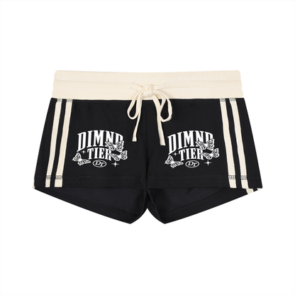 Women's Contrast Stripe Track Shorts