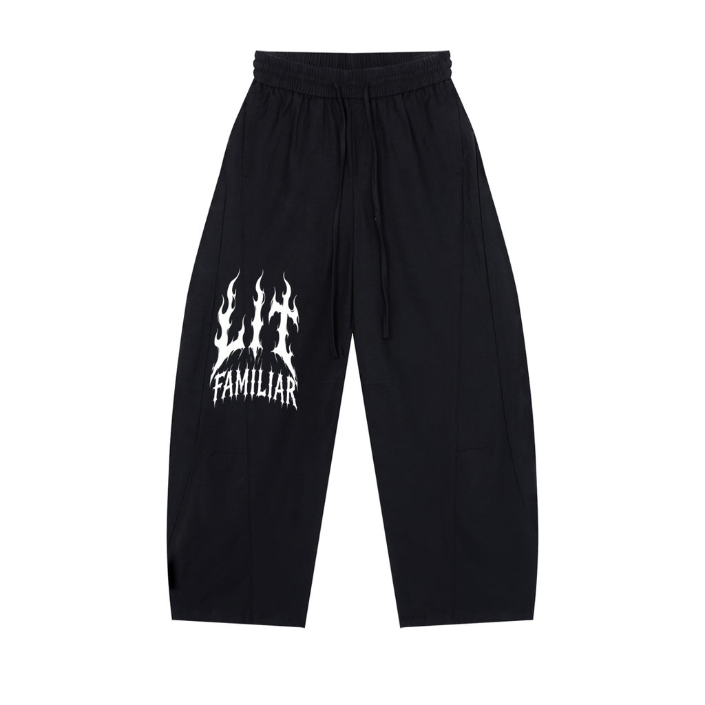 Unisex Wide Leg Drawstring Pants