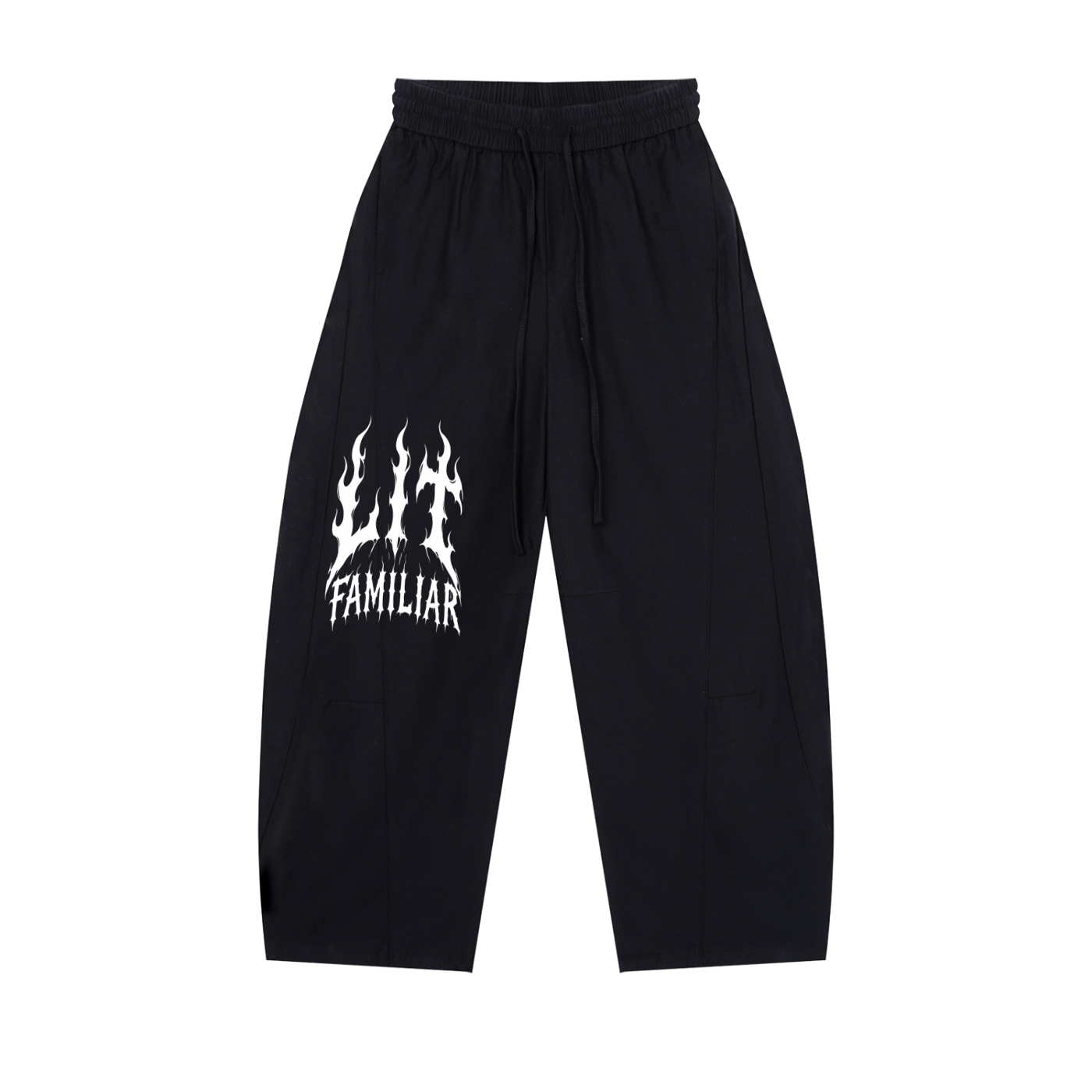 Unisex Wide Leg Drawstring Pants
