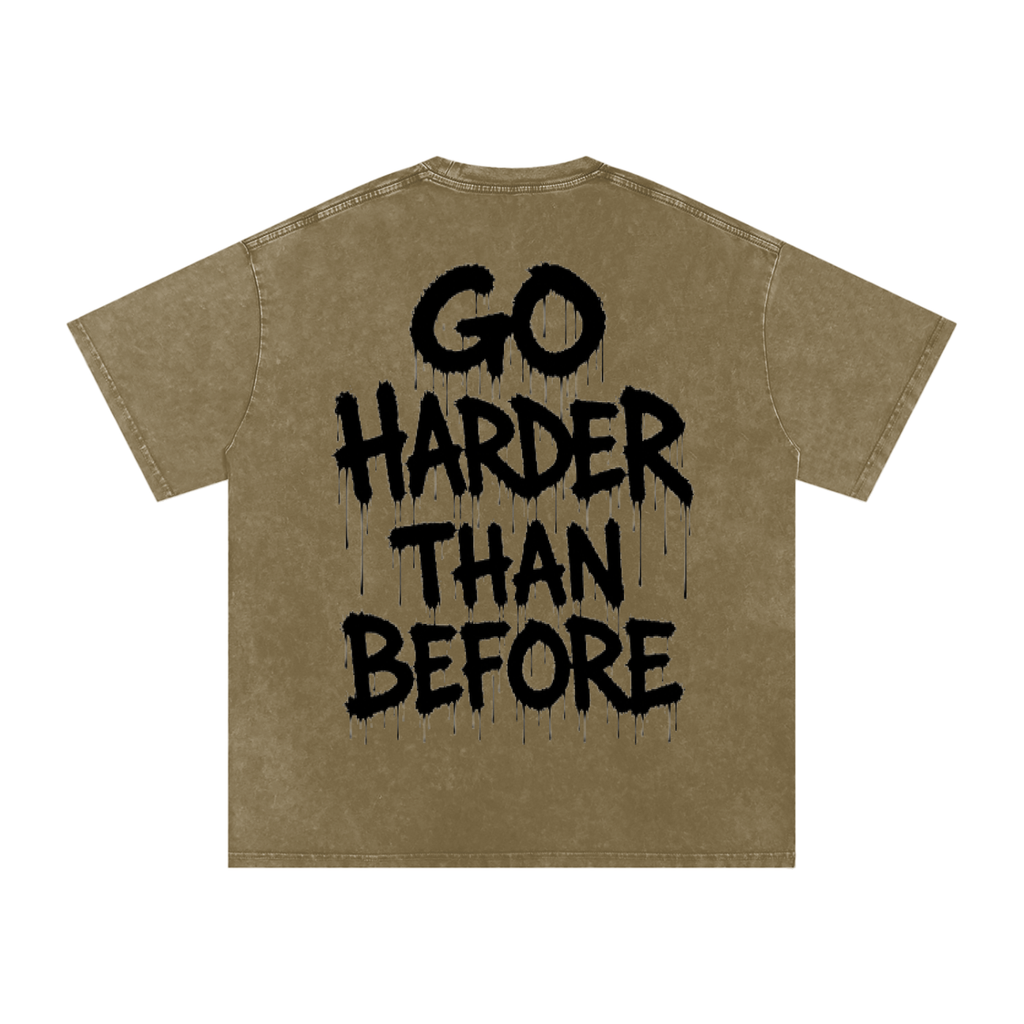 Snow Washed Oversized Cotton T-Shirt