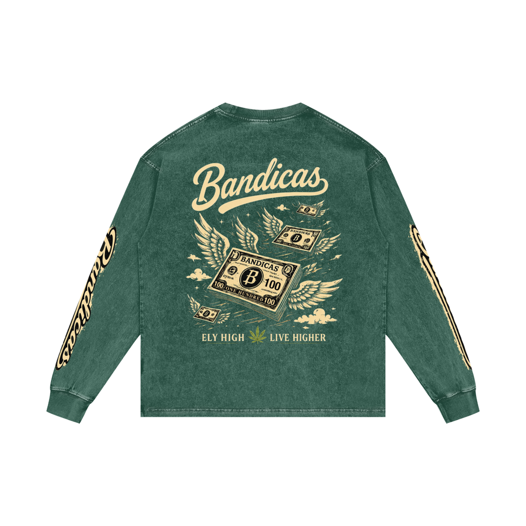 Bandicas acid washed Long Sleeve T-Shirt