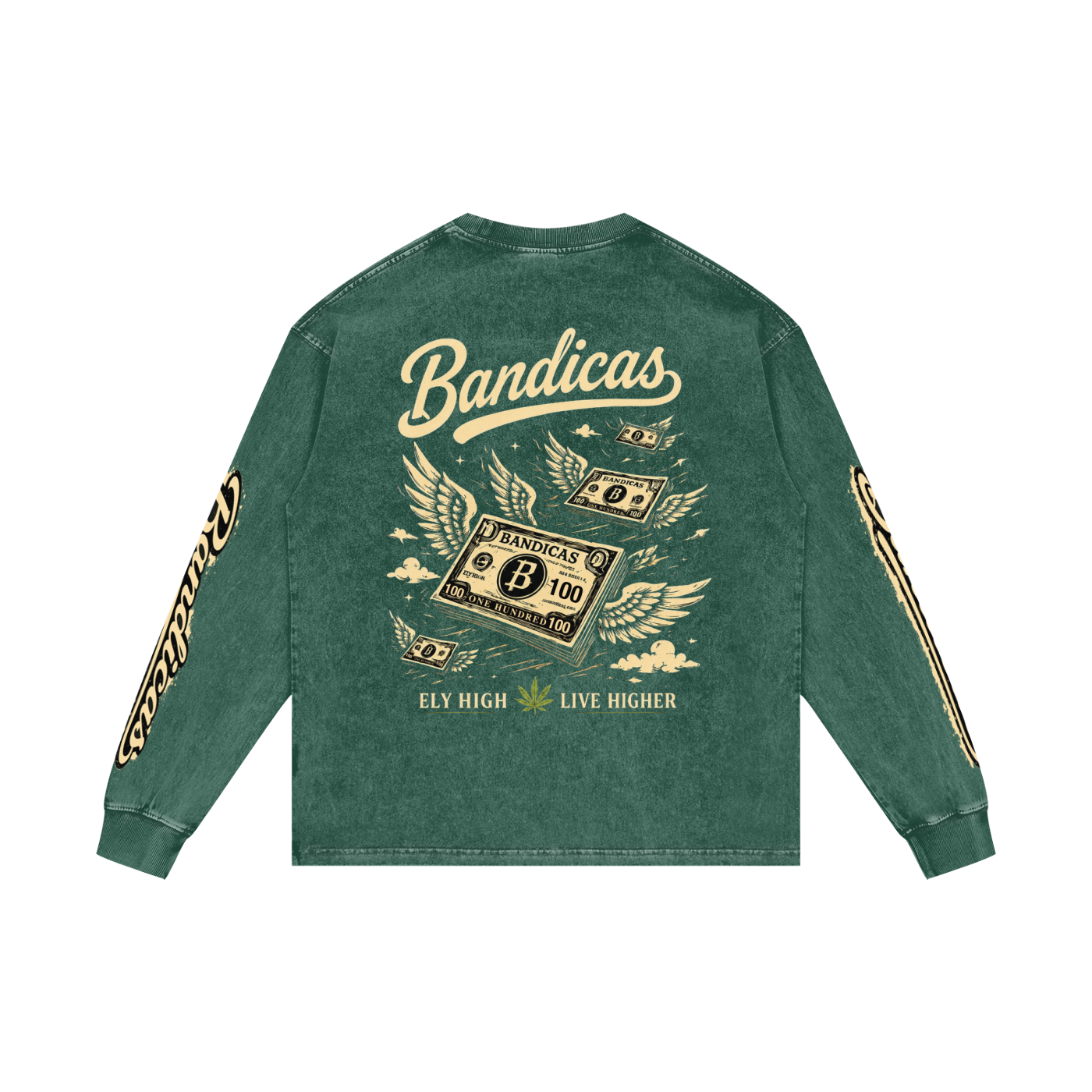 Bandicas acid washed Long Sleeve T-Shirt