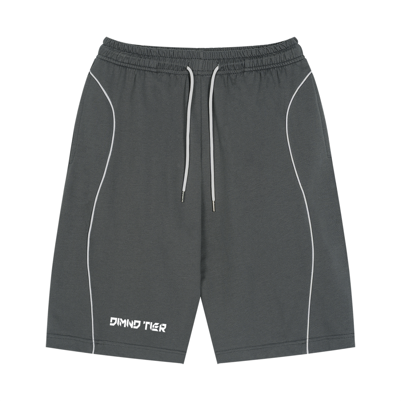 Unisex Piping Drawstring Shorts