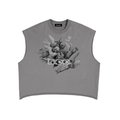 Dimnd tier Terry Boxy Tank Top