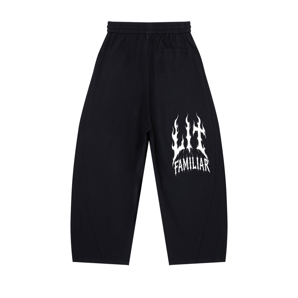 Unisex Wide Leg Drawstring Pants