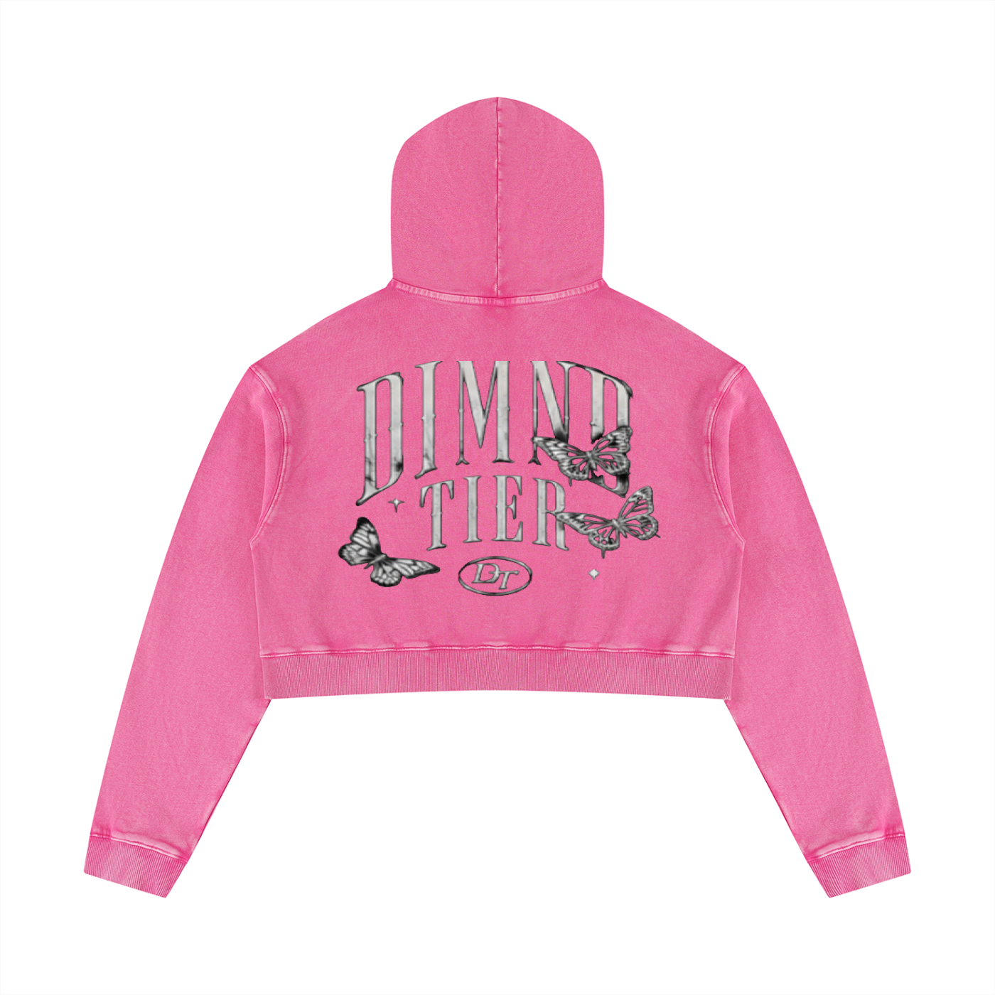 Women’s Mineral Washed Crop Hoodie
