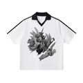 Dimnd tier Collar Striped Soccer Jersey