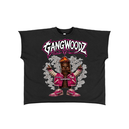 Raw Edge Boxy Non-Shrink T-Shirt