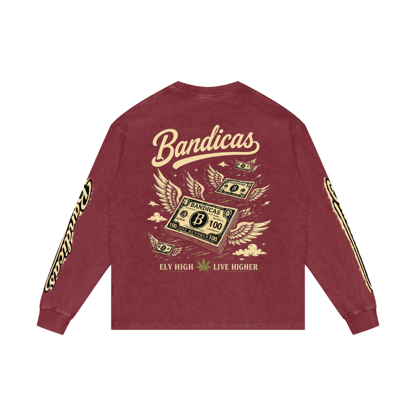 Bandicas acid washed Long Sleeve T-Shirt