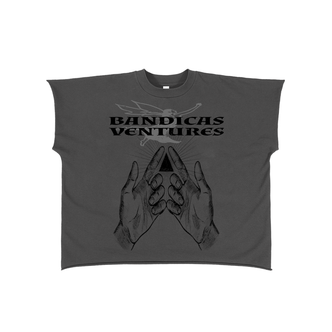 Raw Edge Boxy Non-Shrink T-Shirt