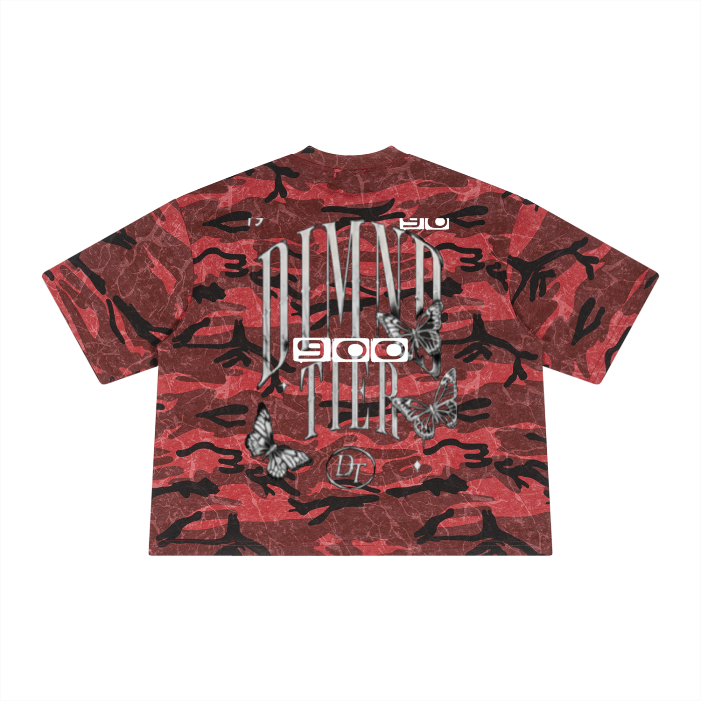 Unisex Boxy Camo Print T-Shirt