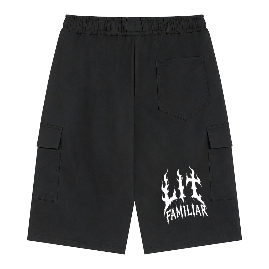 Unisex Drawstring Cargo Shorts