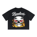 Unisex Boxy Drop Shoulder Crop T-Shirt