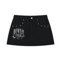 Women's Studded Denim Mini Skirt