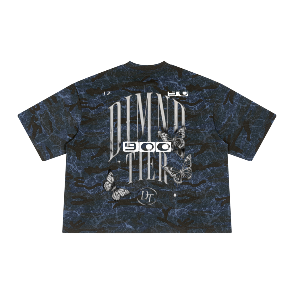Unisex Boxy Camo Print T-Shirt