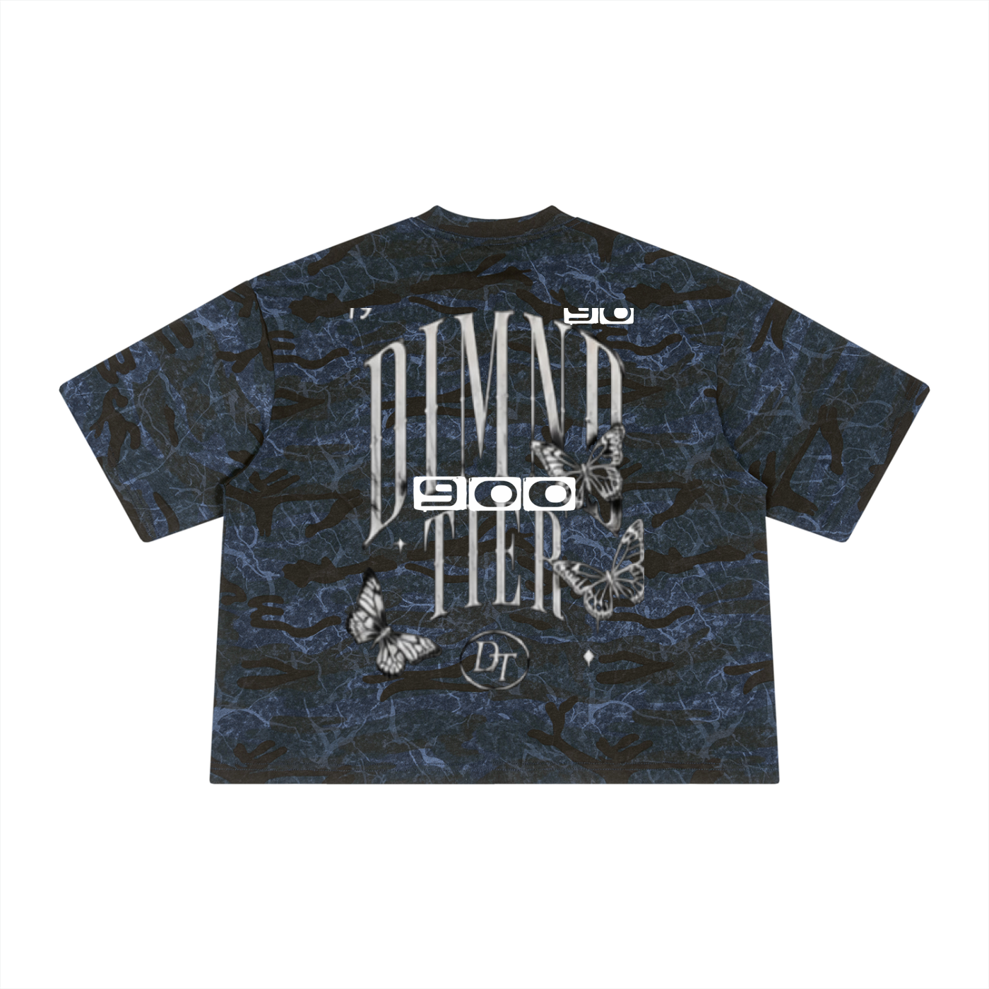 Unisex Boxy Camo Print T-Shirt