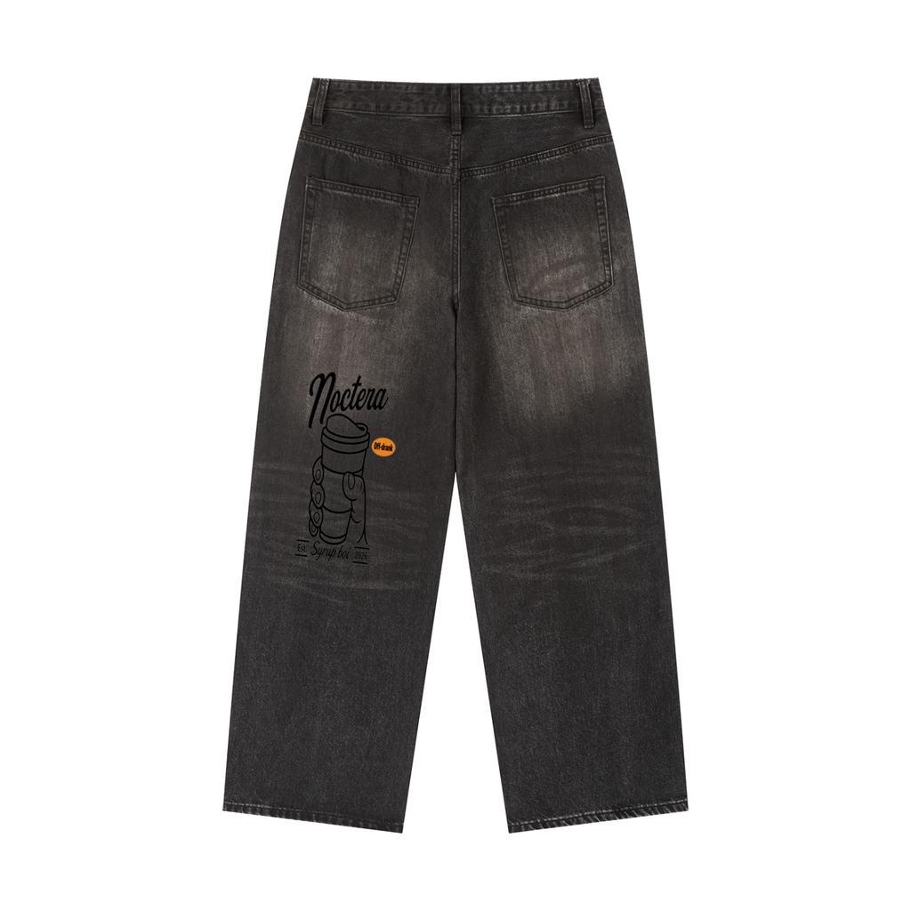 Vintage Wash Heavyweight Denim Jeans