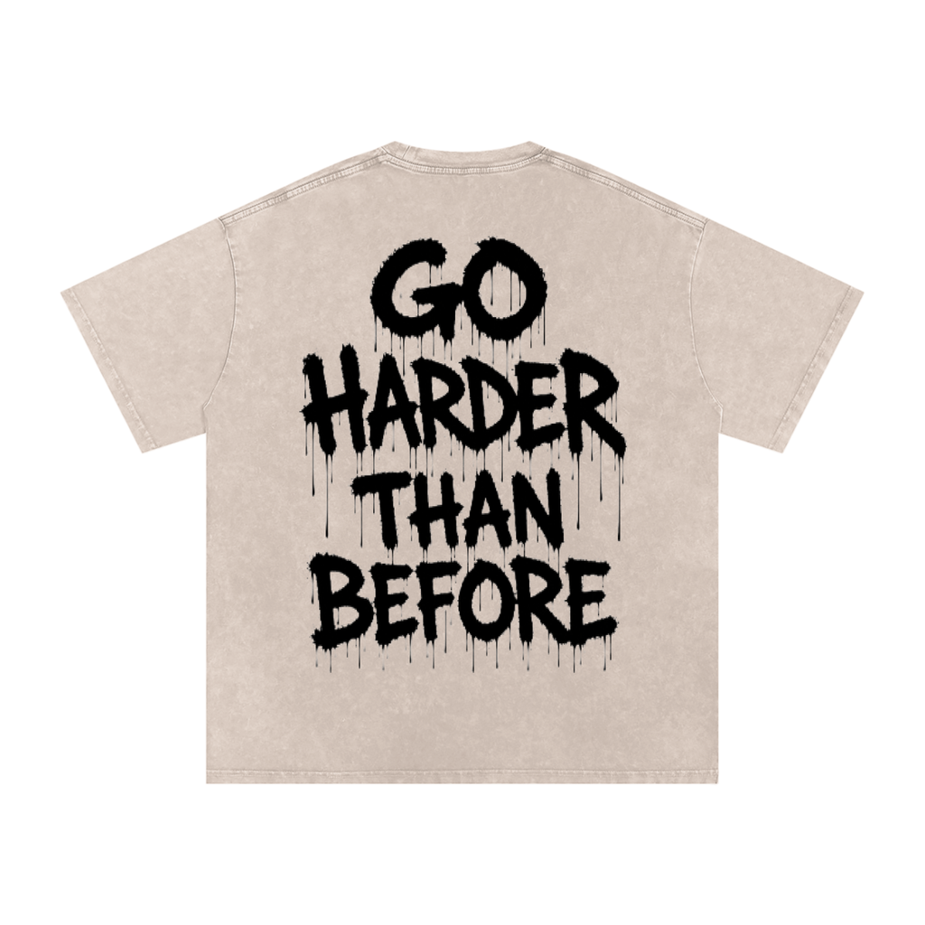Snow Washed Oversized Cotton T-Shirt