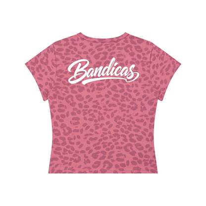 Women’s Leopard Print Crop T-Shirt