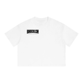 Unisex Boxy Drop Shoulder Crop T-Shirt