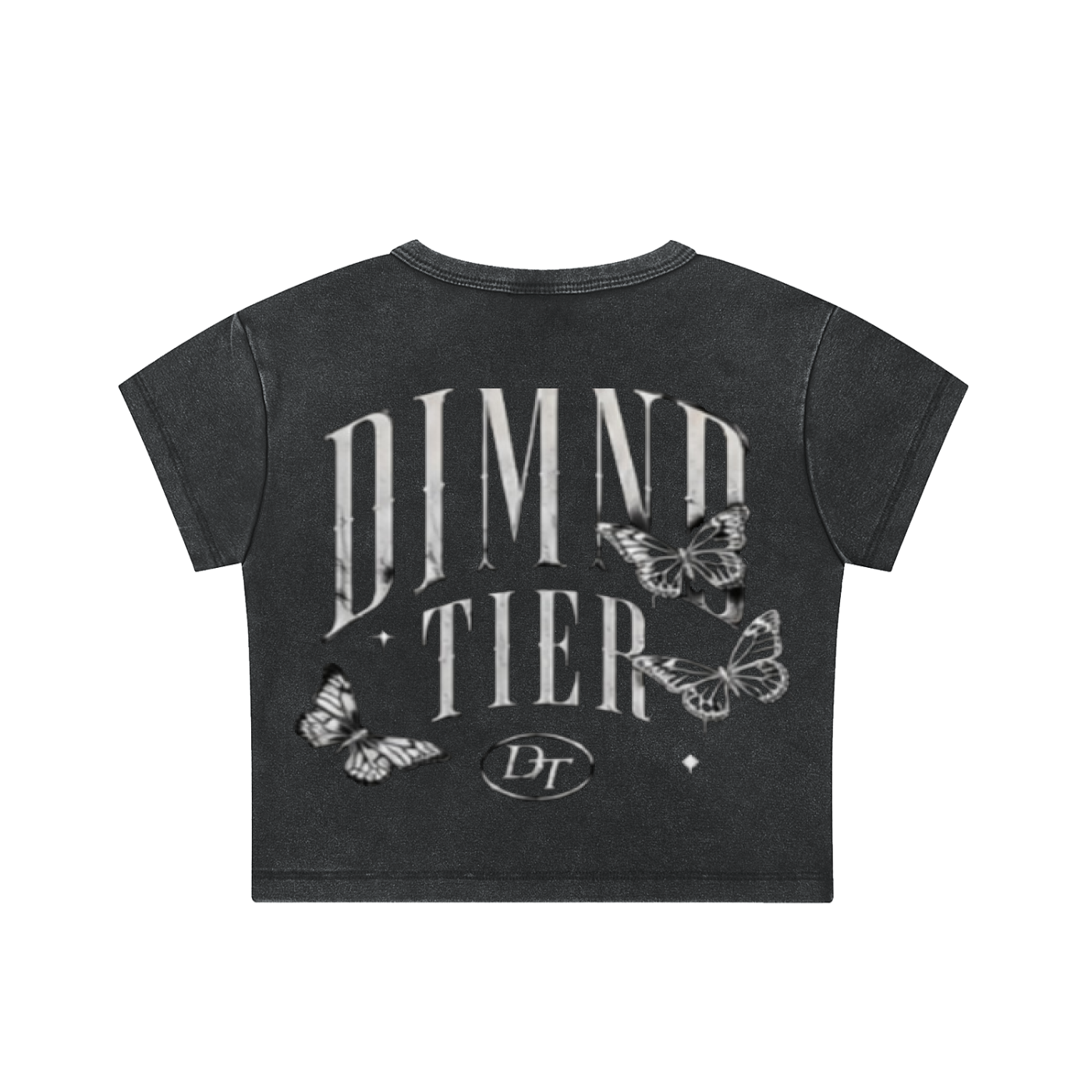 Girls Snow Washed Crop Top