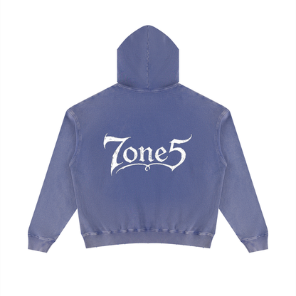 Unisex Mineral Wash Distressed Hoodie