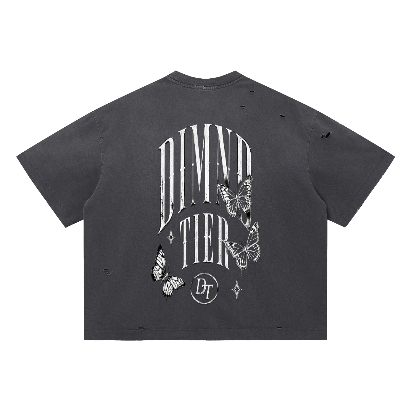 Vintage Washed Distressed Boxy Oversized T-Shirt