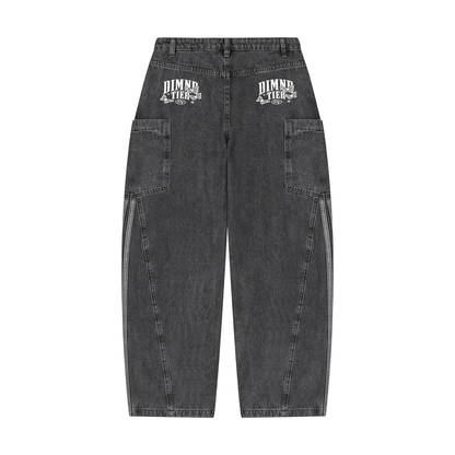 Women's Vintage Wash Barrel Leg Jeans