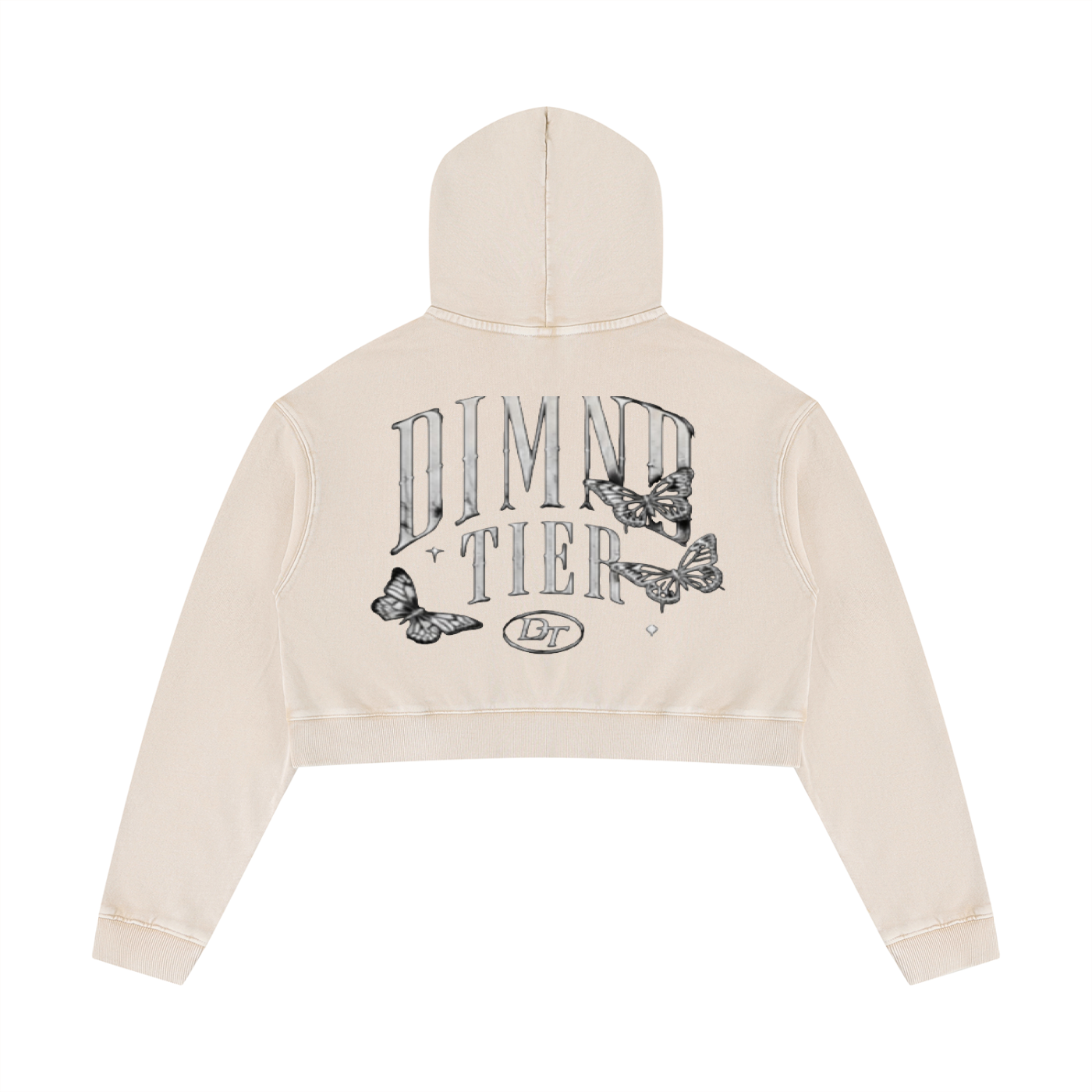 Women’s Mineral Washed Crop Hoodie